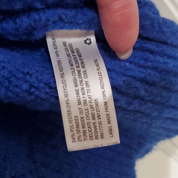 A New Day Blue Cable Knit Sweater Womwns XXL - Picture 4 of 5